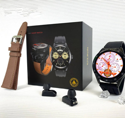 2 In 1 HI-FI Wireless Earphones Men Smart Watch