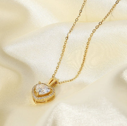 Exquisite Women's Wedding Jewelry Stainless Steel Gold